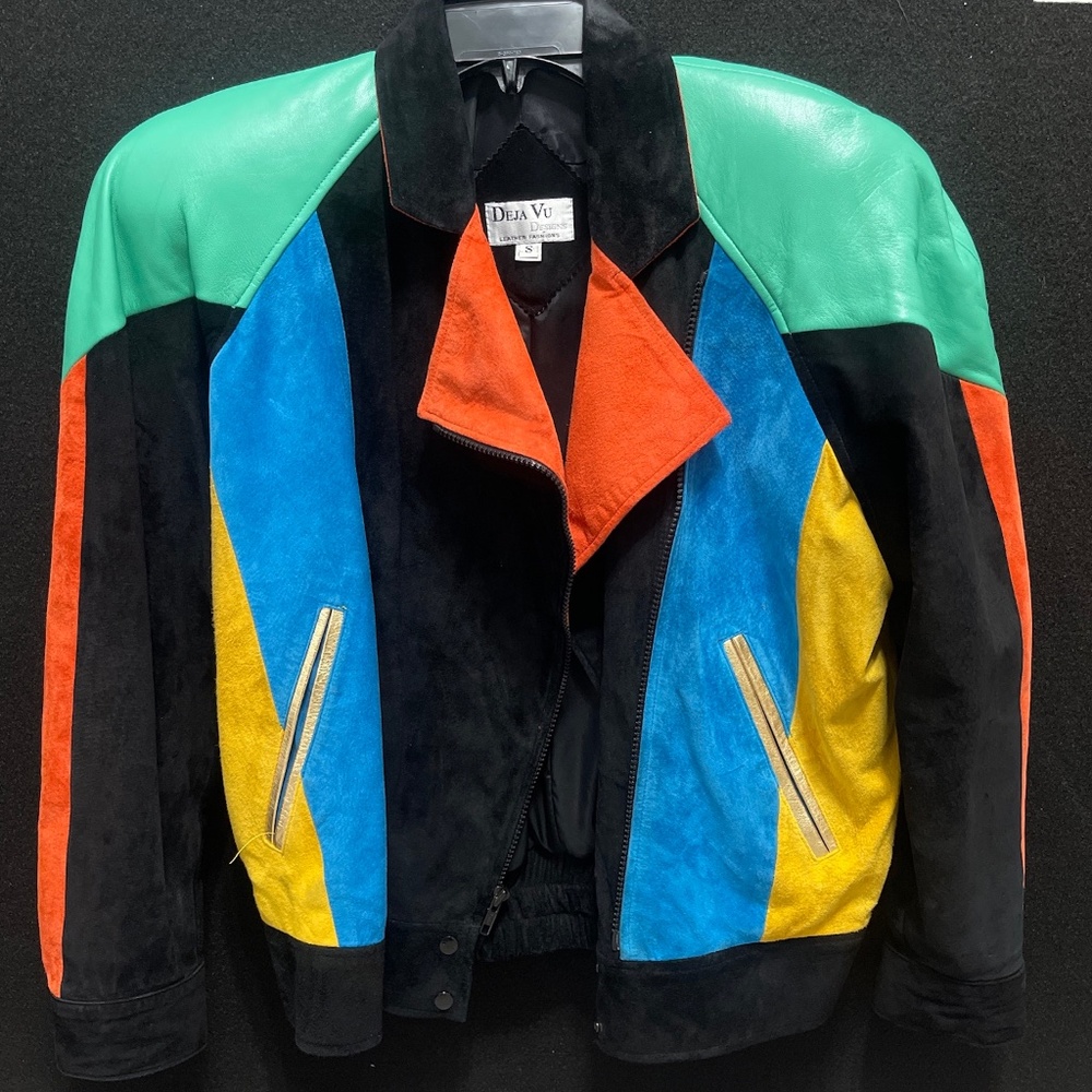 deja vu designs leather jacket 80s 90s retro fashion New Wave